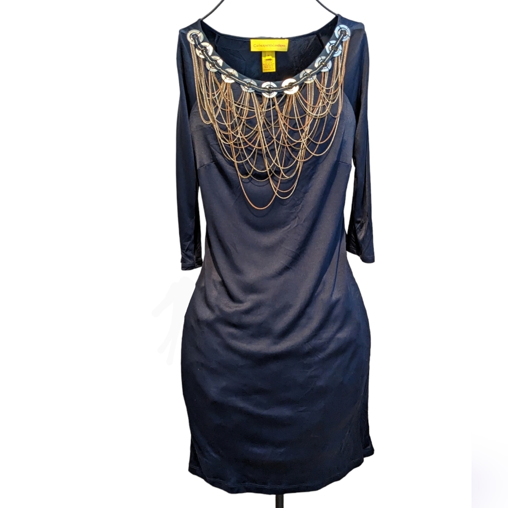 Catherine Malandrino blue Chain Dress size M